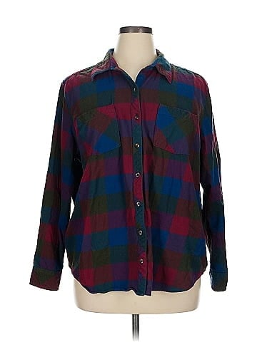 Natural Reflections Long Sleeve Button-Down Shirt (view 1)