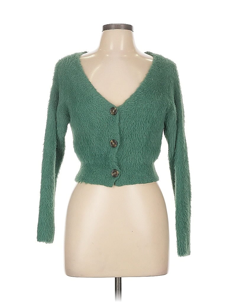 Moonsea 100% Nylon Green Cardigan Size L - photo 1