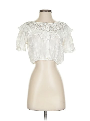LoveShackFancy Short Sleeve Blouse (view 1)