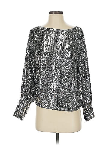 Trina Turk Long Sleeve Silk Top (view 1)