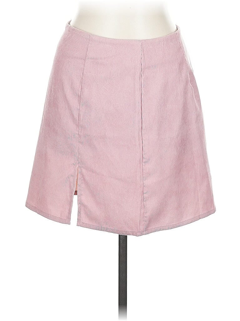 Pre-owned Shein Curve Casual Skirt In Pink