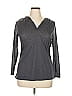 Balance Collection Gray Long Sleeve T-Shirt Size 1X - photo 1
