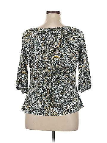 Liz & Co. 3/4 Sleeve Blouse (view 2)