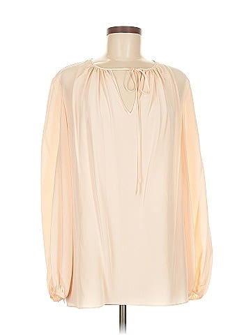 Diane von Furstenberg Long Sleeve Silk Top (view 1)