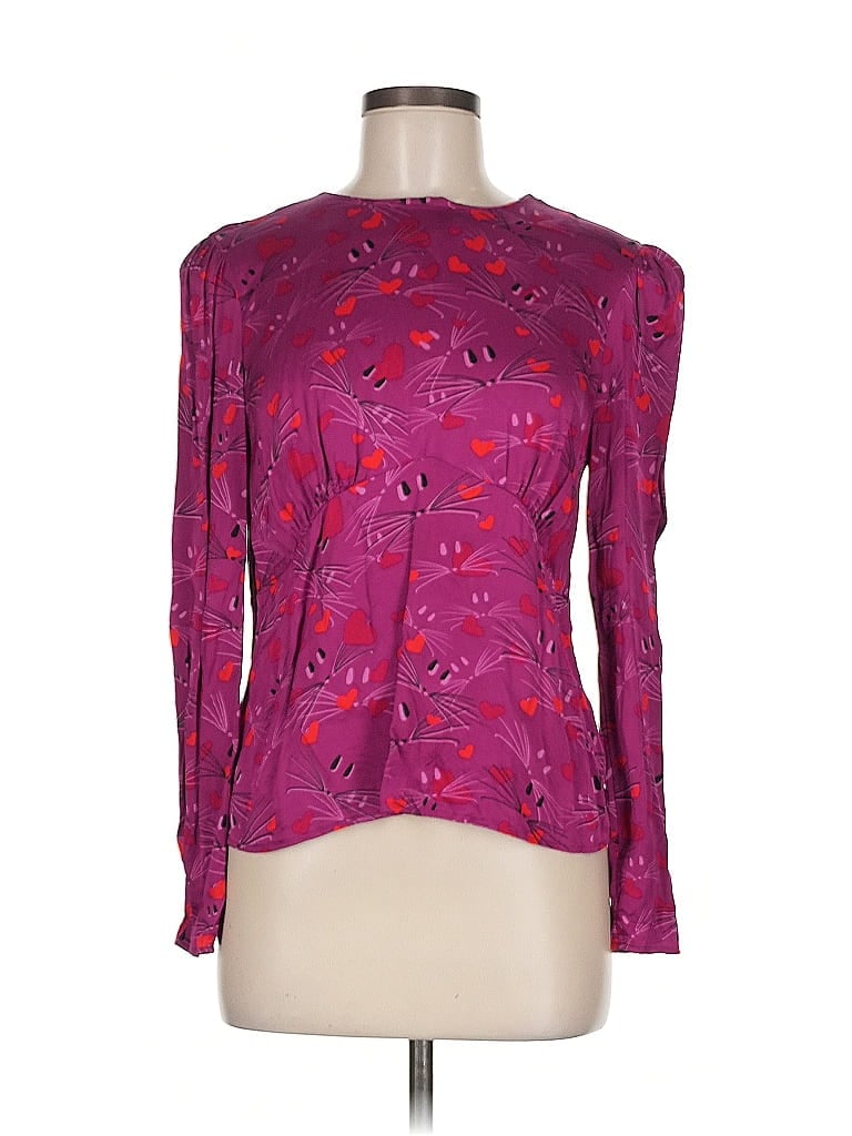 Pre-owned & Other Stories Long Sleeve Blouse In Purple
