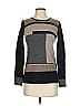C by Bloomingdales 100% Cashmere Color Block Gray Cashmere Pullover Sweater Size XS - photo 1