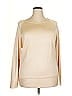 Linda Allard Ellen Tracy Tan Silk Pullover Sweater Size 2X - photo 1