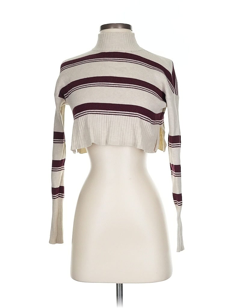 Pre-owned Arizona Jean Company Turtleneck Sweater In White