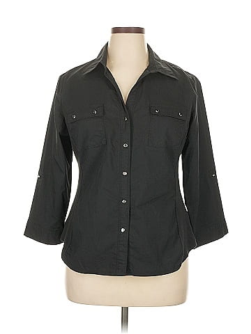 Zac & Rachel 3/4 Sleeve Button-Down Shirt (view 1)