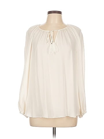 Diane von Furstenberg Long Sleeve Silk Top (view 1)
