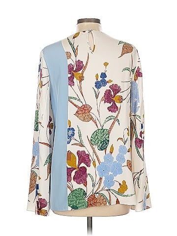 Diane von Furstenberg Long Sleeve Silk Top (view 2)