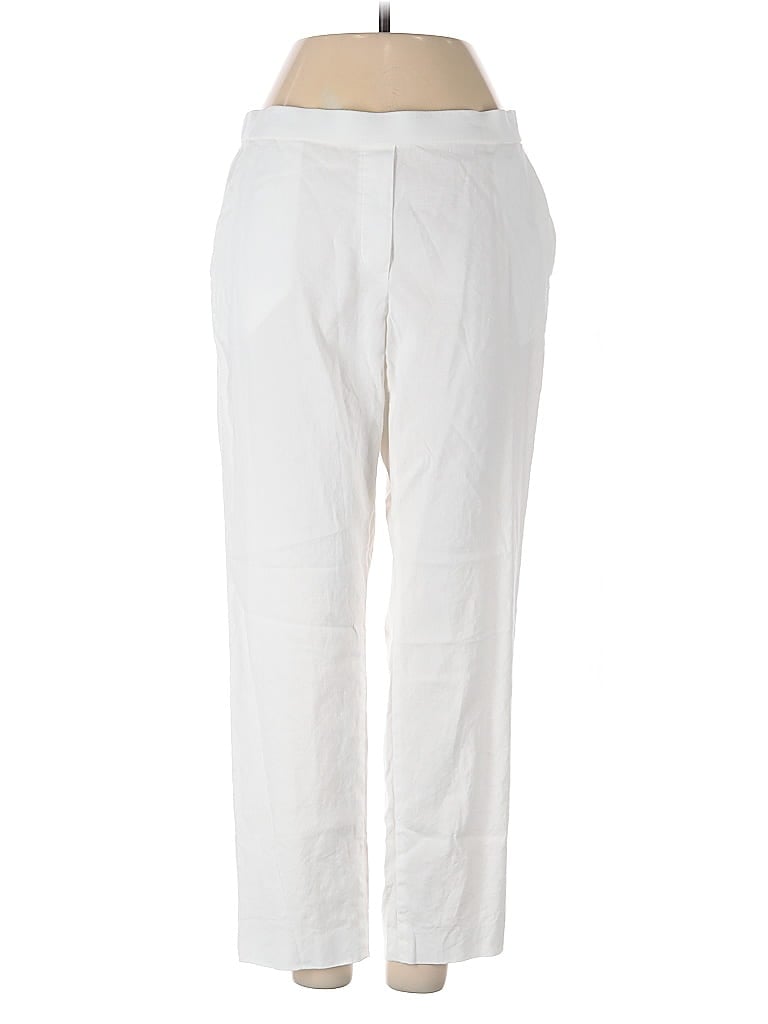 Pre-owned Theory Linen Pants In White