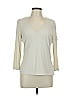 St. John Ivory 3/4 Sleeve T-Shirt Size L - photo 1