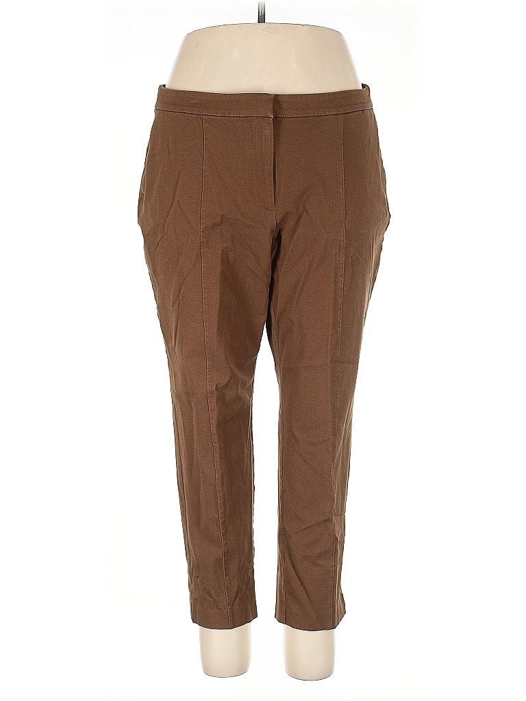 Ashley Stewart Brown Khakis Size 14 (Plus) - 69% off