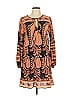 Calypso St. Barth 100% Silk Paisley Brown Pink Casual Dress Size S - photo 1