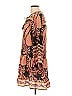 Calypso St. Barth 100% Silk Paisley Brown Pink Casual Dress Size S - photo 5