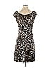 Guess Animal Print Brown Cocktail Dress Size 0 - photo 2