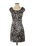 Guess Animal Print Brown Cocktail Dress Size 0 - photo 1