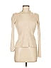 SOFIA Ivory Long Sleeve Top Size M - photo 1