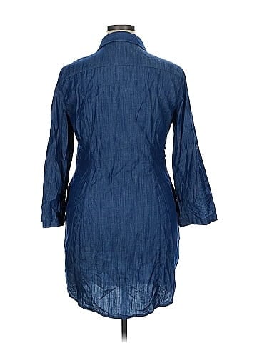 Guess 3/4 Sleeve Button-Down Shirt (view 2)