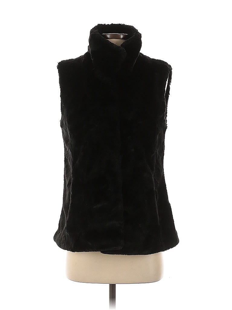 Pre-owned Kristen Blake Faux Fur Vest In Black