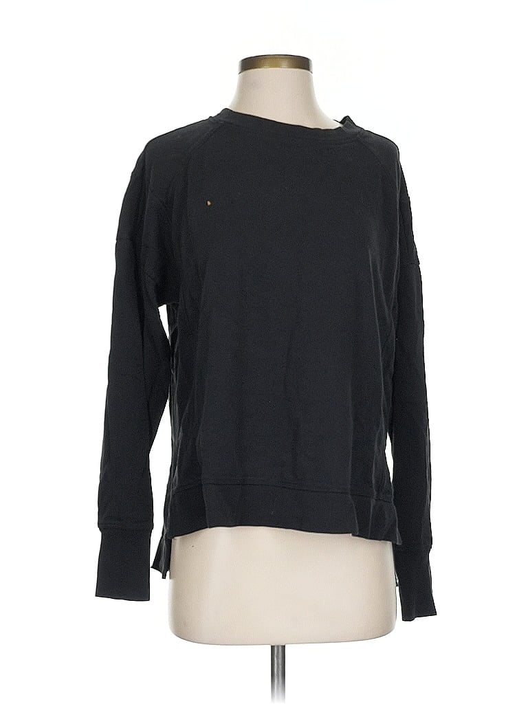 Pre-owned Sweaty Betty Pullover Sweater In Black