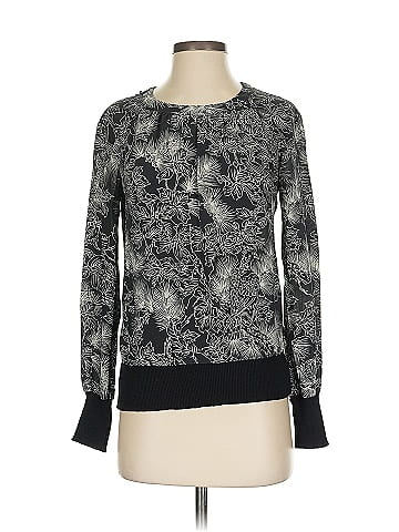 Tegan Long Sleeve Silk Top (view 1)