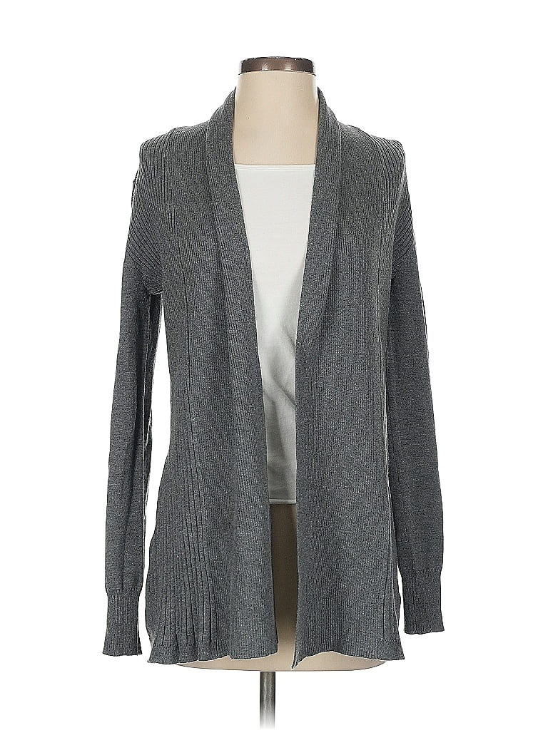 Pre-owned Karen Scott Cardigan Sweater In Gray