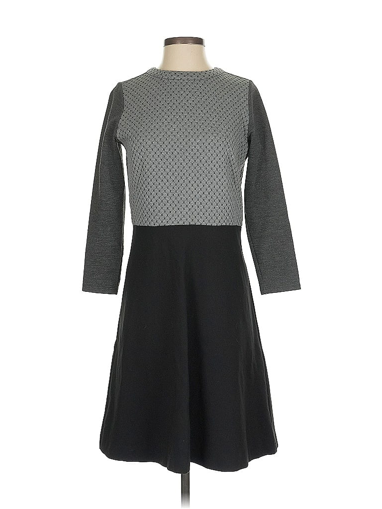 Pre-owned Ann Taylor Loft Casual Dress In Gray