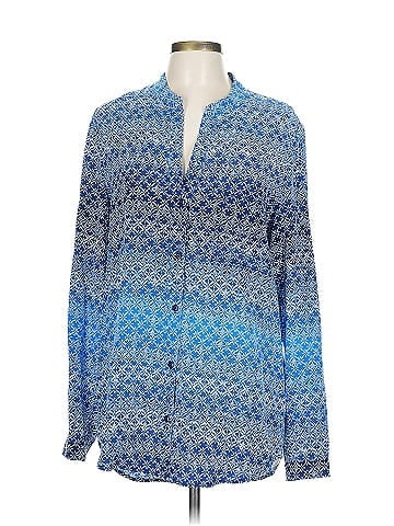 Diane von Furstenberg Long Sleeve Silk Top (view 1)