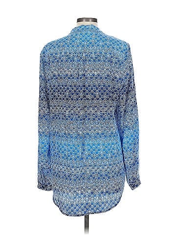 Diane von Furstenberg Long Sleeve Silk Top (view 2)