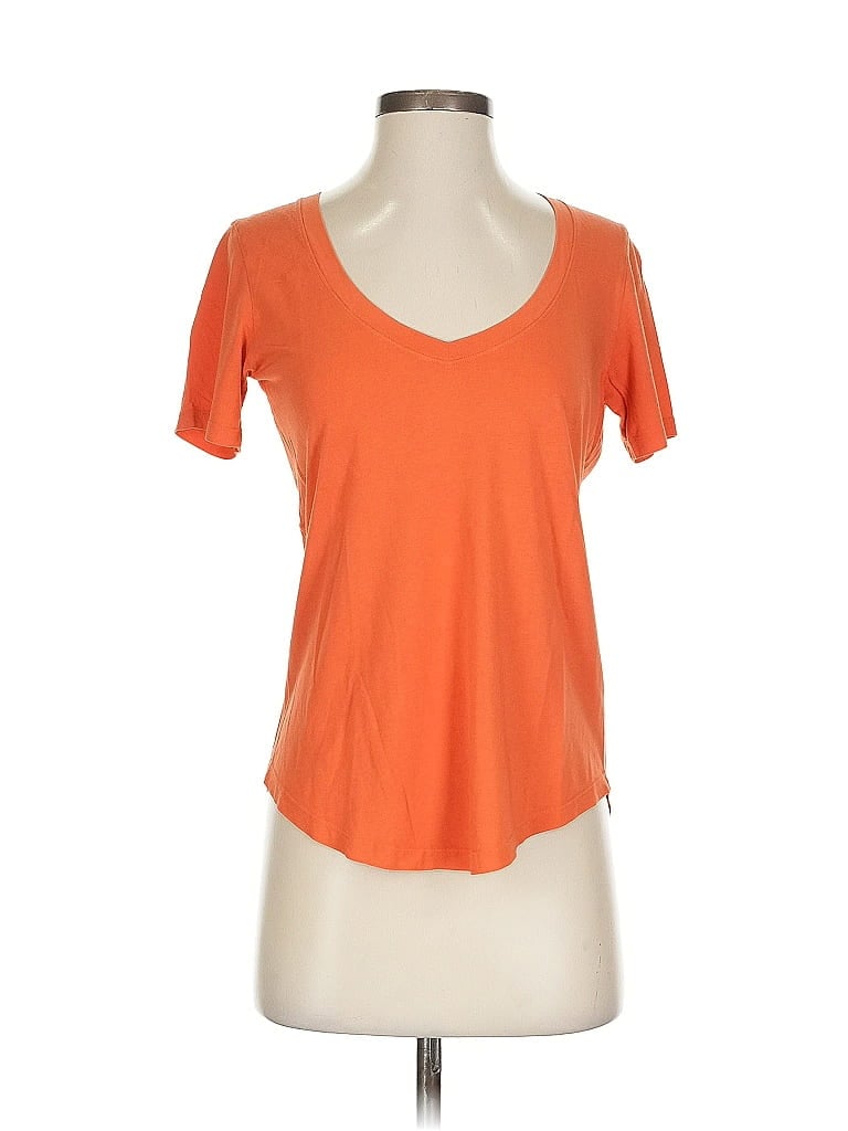 Pre-owned The Group By Babaton Short Sleeve T-shirt In Orange