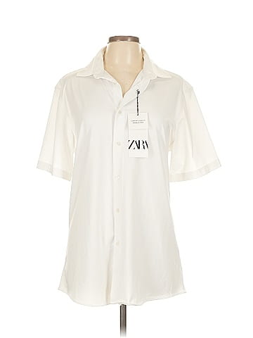 Zara Short Sleeve Button-Down Shirt (view 1)