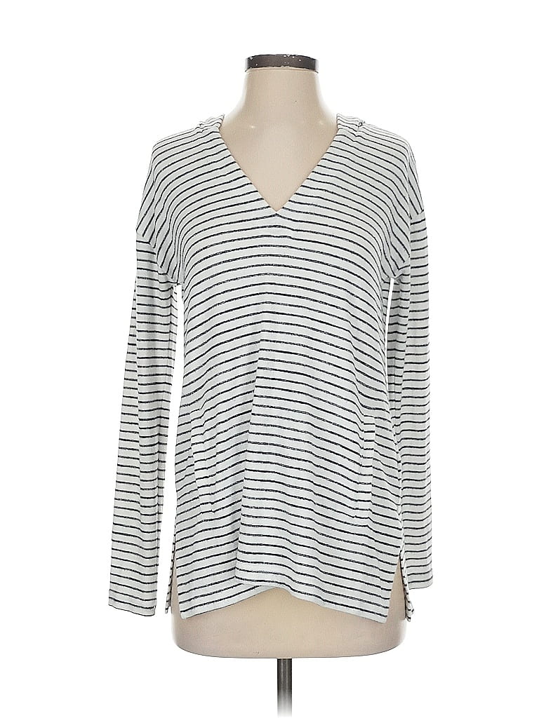 Pre-owned Banana Republic Long Sleeve T-shirt In White