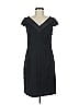 Connected Apparel Solid Black Cocktail Dress Size 8 - photo 1