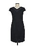 Connected Apparel Solid Black Cocktail Dress Size 8 - photo 2