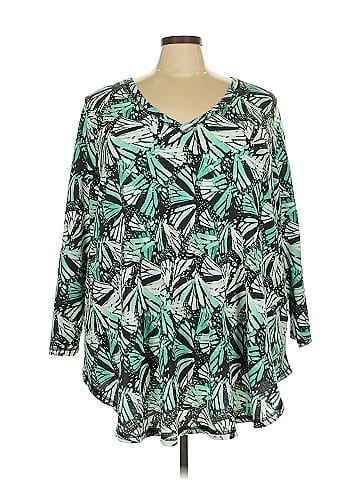 Roaman's 3/4 Sleeve Blouse (view 1)
