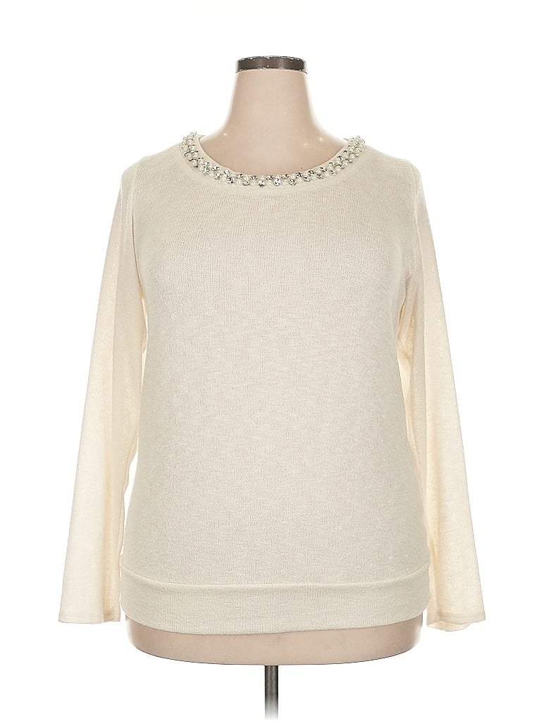 Studio Y Ivory Pullover Sweater Size XXL - photo 1