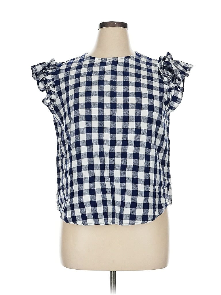 Anne Klein Women's Top Blue Size X-Small