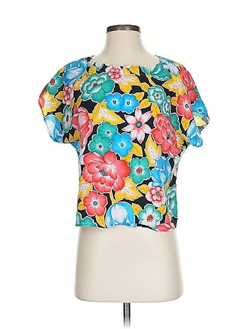 Diane von Furstenberg Short Sleeve Blouse (view 1)