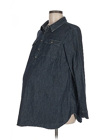 Isabel Maternity 3/4 Sleeve Button-Down Shirt (view 1)