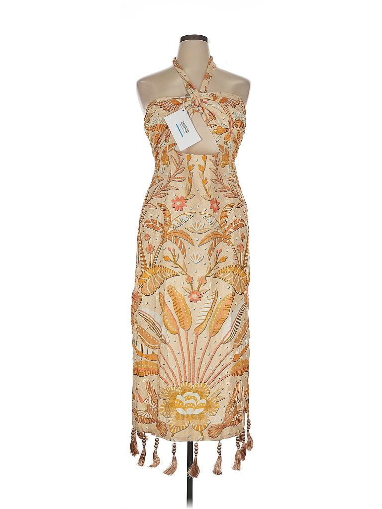 FARM Rio Paisley Gold Tan Casual Dress Size XL - 20% off | ThredUp