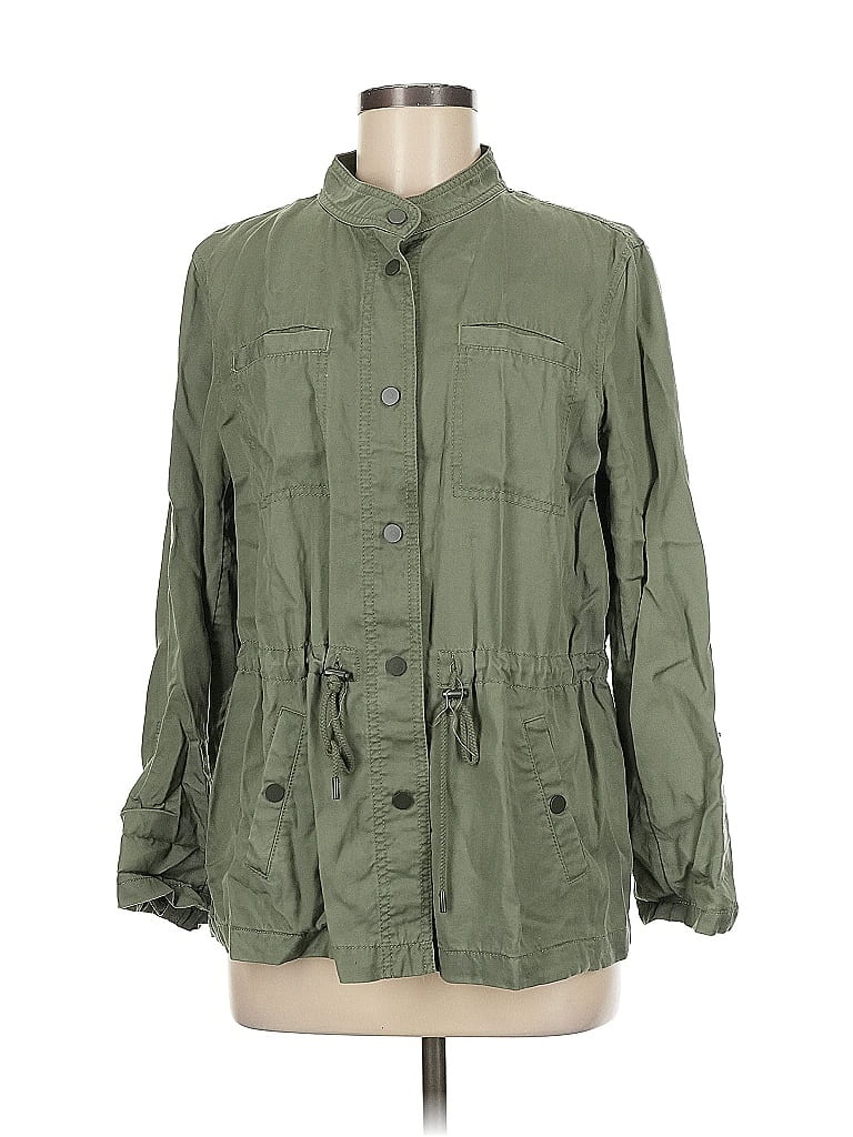 Pre-owned Ann Taylor Loft Jacket In Green
