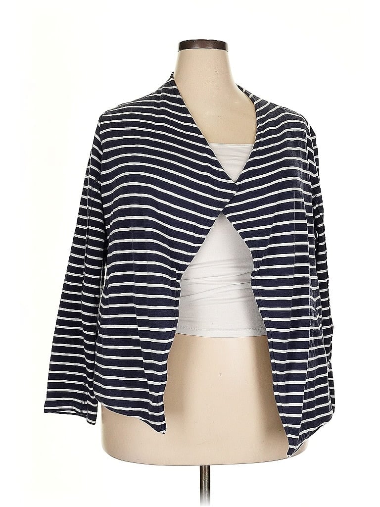 Click to view more detailed imagery on our partner's website Pre-owned Caslon Cardigan Sweater In Blue