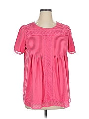 Woman Within Short Sleeve Blouse