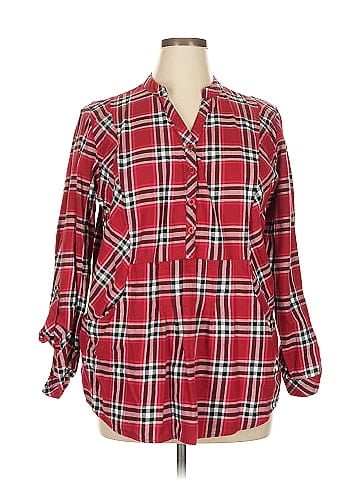Joan Rivers 3/4 Sleeve Button-Down Shirt (view 1)