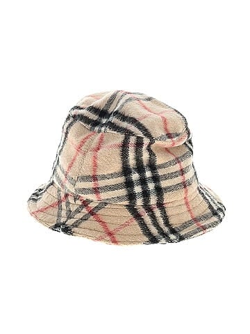 Burberry Cashmere Nova Check Bucket Hat (view 1)