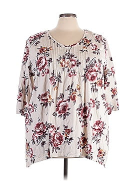 Woman Within 3/4 Sleeve Blouse