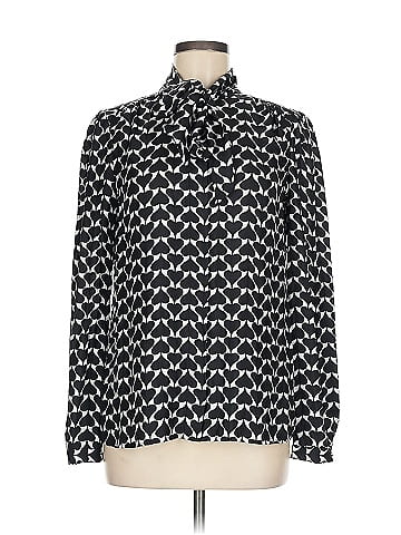 Diane von Furstenberg Long Sleeve Silk Top (view 1)