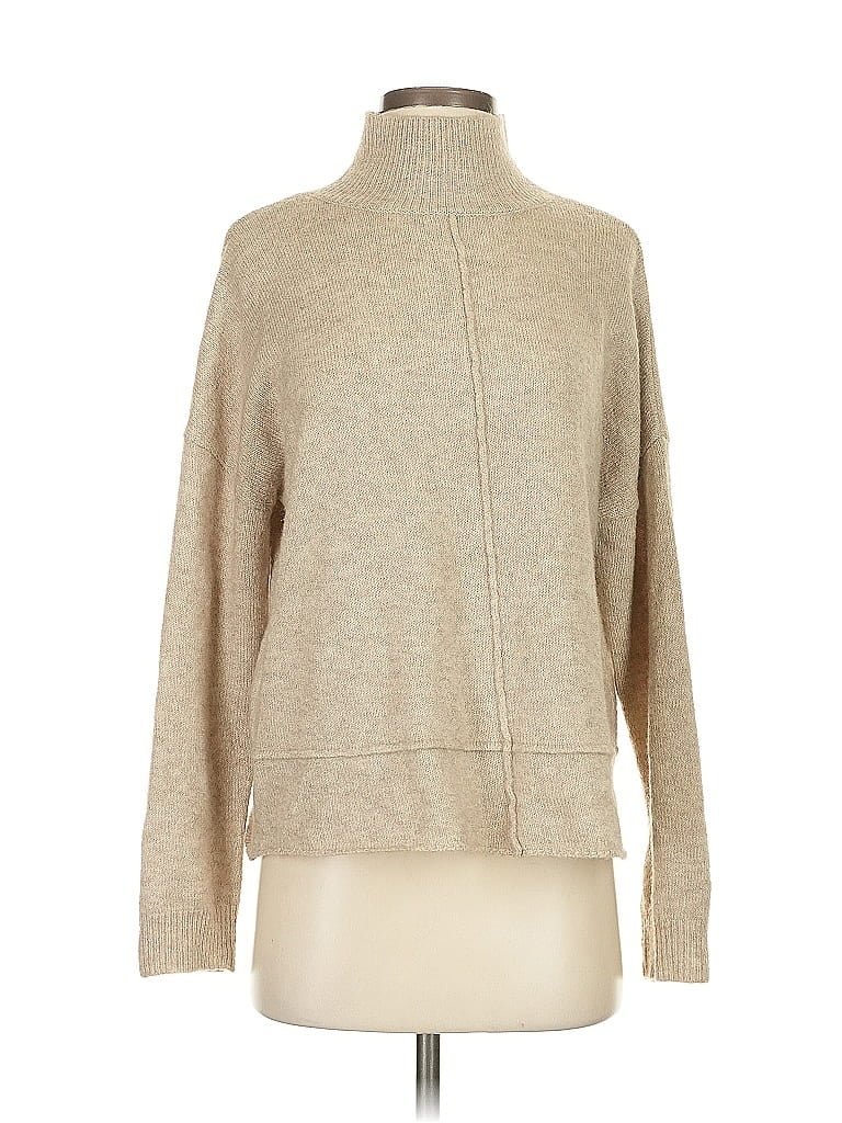 Pre-owned Max Studio Turtleneck Sweater In Brown